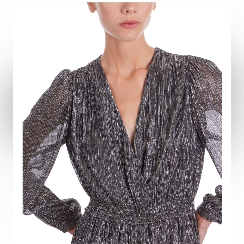 The Kooples Metallic Midi Dress